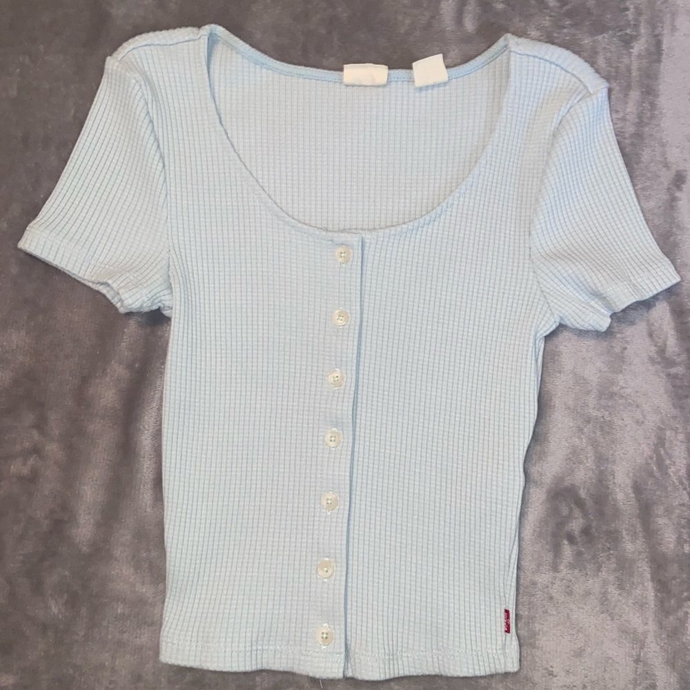 Levi blue top, XS